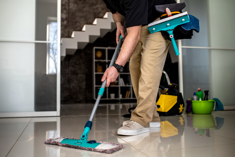 Skilled cleaning technicians